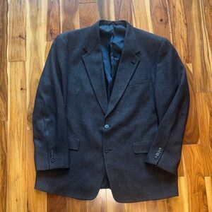 Hart Schaffer & Marx for Hudson’s Men’s Vintage Pure Wool Blazer Size 46 Long